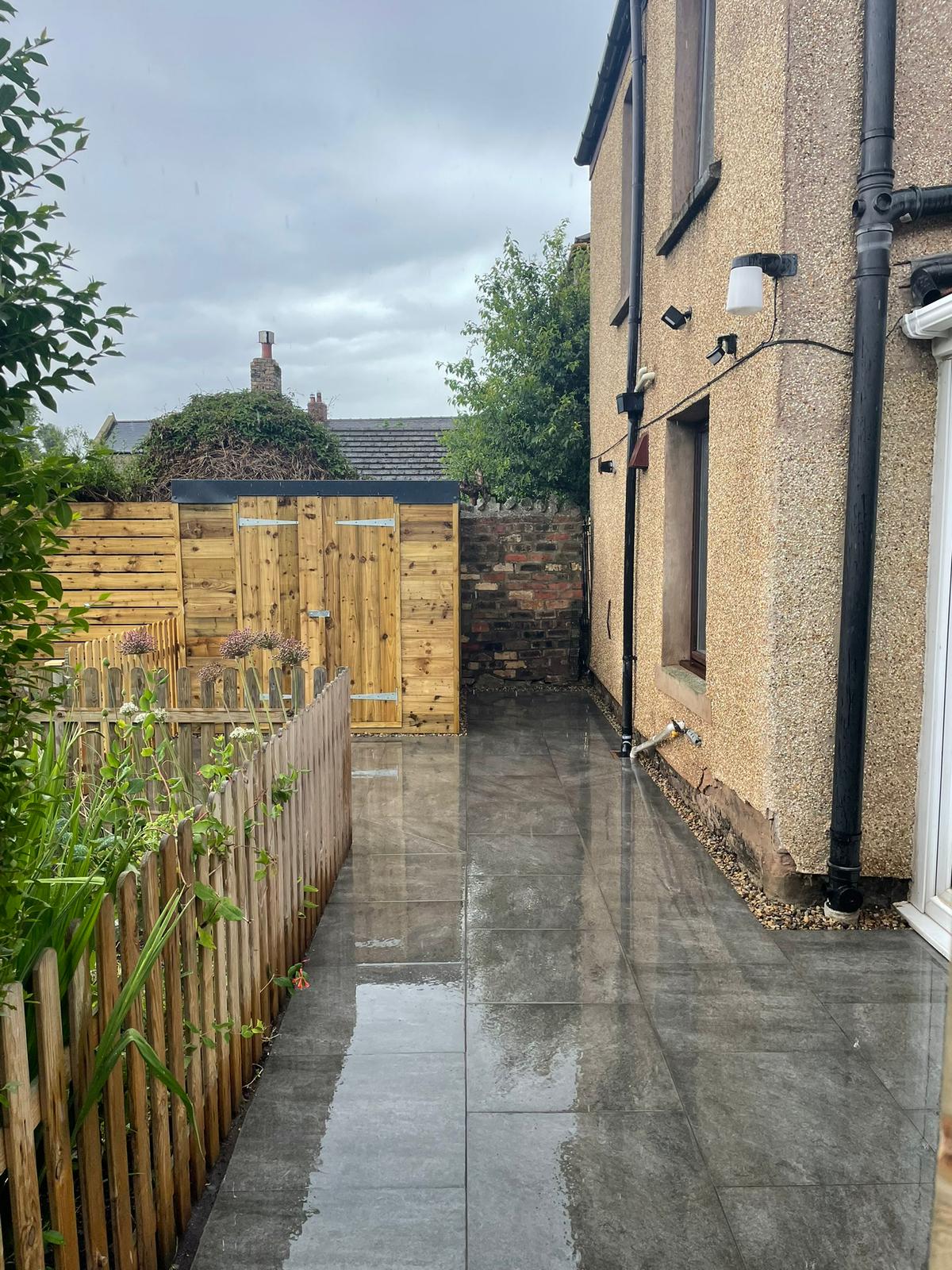 Paved garden