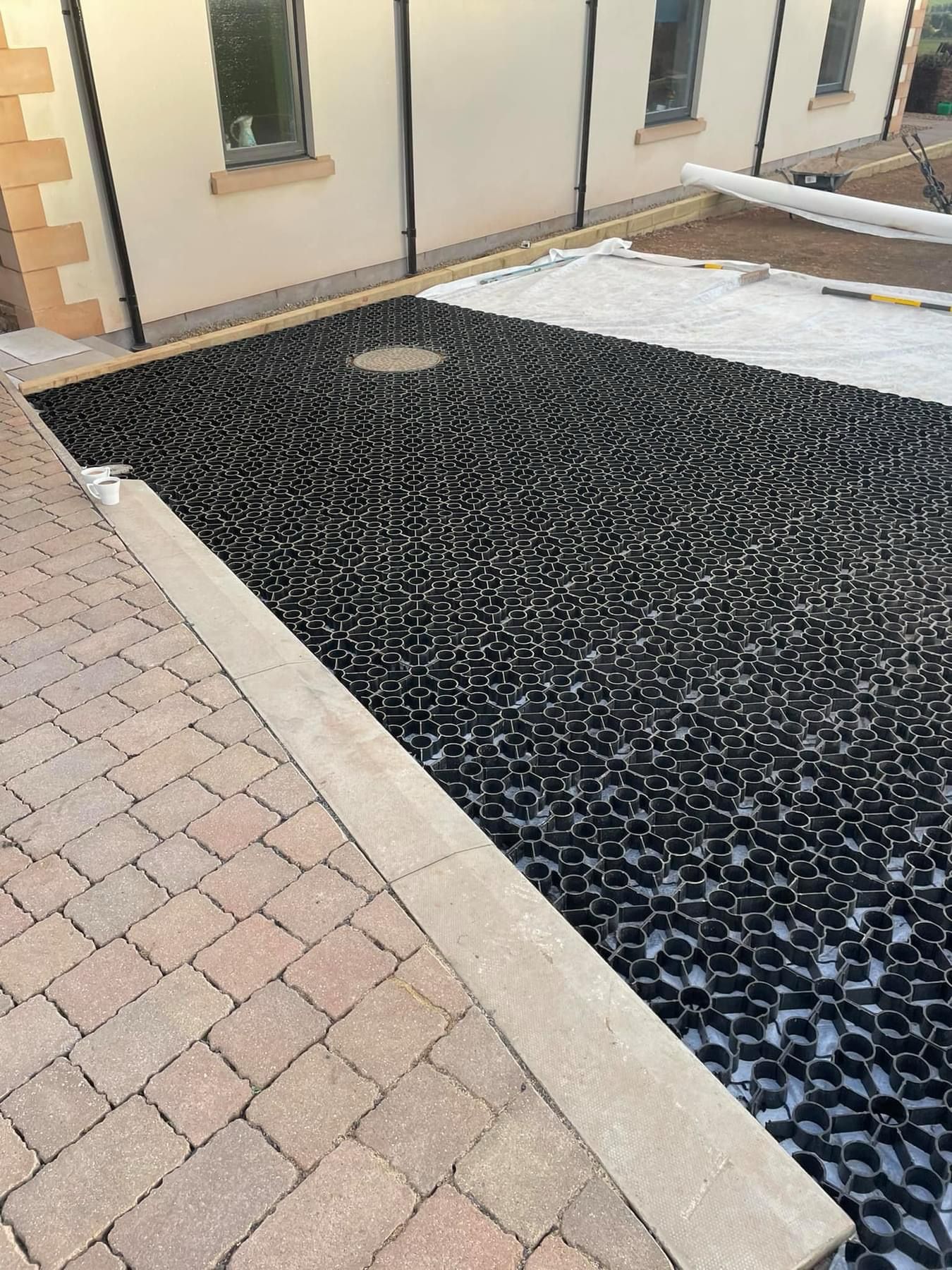 Foundations of a driveway